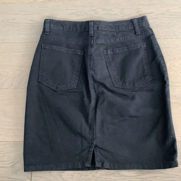 American Apparel black denim mini skirt - Picture 3 of 3